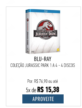 Blu-Ray - Coleção Jurassic Park 1 a 4 - 4 Discos
