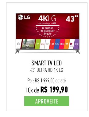 Smart TV LED 43 polegadas Ultra HD 4K LG
